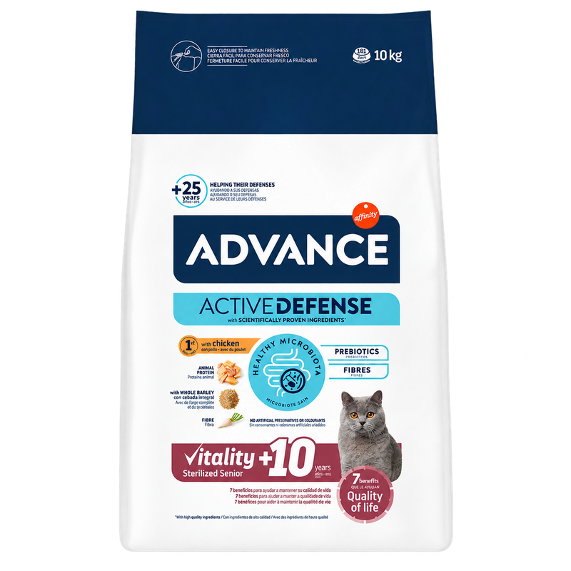 Affinity Advance Sterilized Senior +10 poulet pour chat