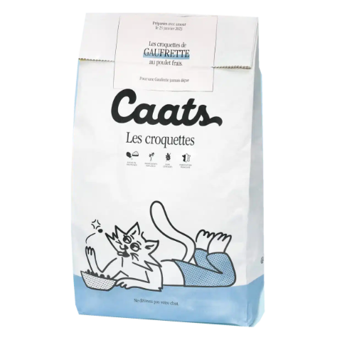 Caats Croquettes Light Chat Surpoids Sans Céréales au Poulet Frais