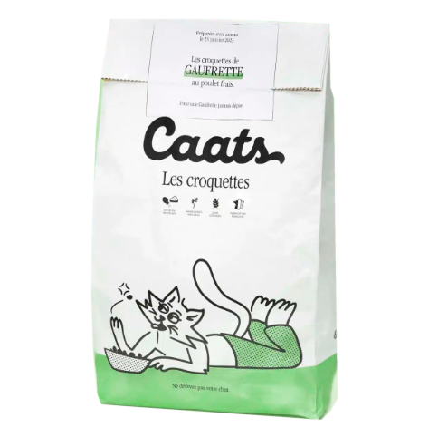 Caats Croquettes Sans Céréales pour Chaton Non Stérilisé au Poulet Frais