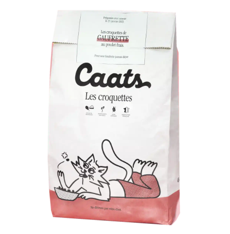 Caats Croquettes Chat Actifs Et Non Stérilisé Sans Céréales au Poulet Frais