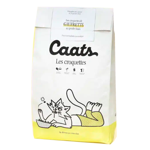 Caats Croquettes Chat Stérilisé Sans Céréales au Poulet Frais