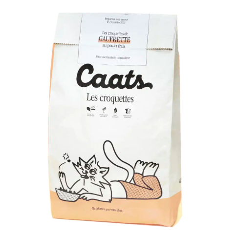 Caats Croquettes Chat Sénior Sans Céréales au Poulet Frais