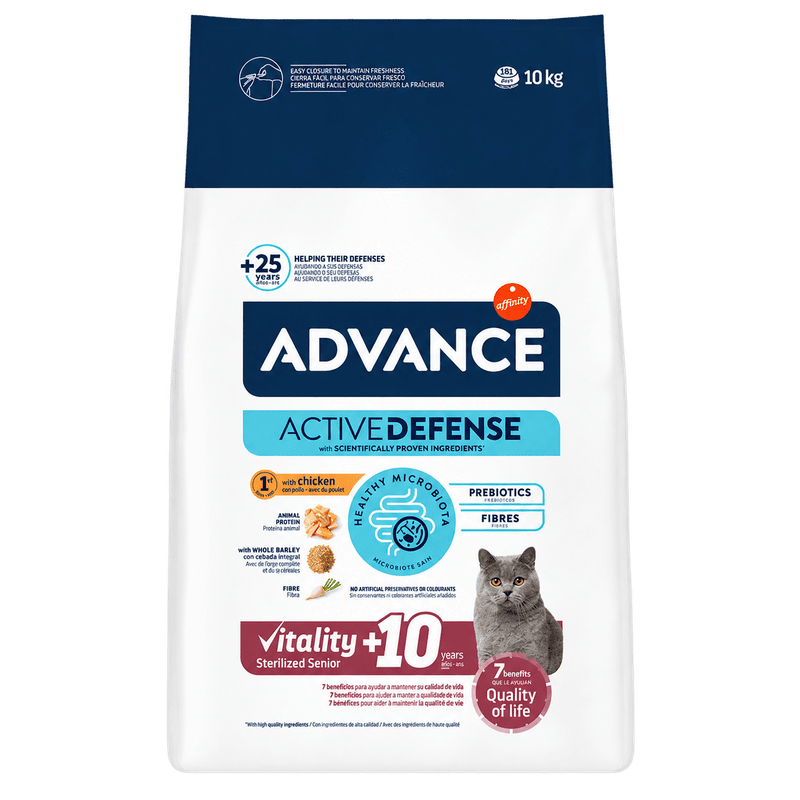 Affinity Advance Sterilized Senior +10 poulet pour chat
