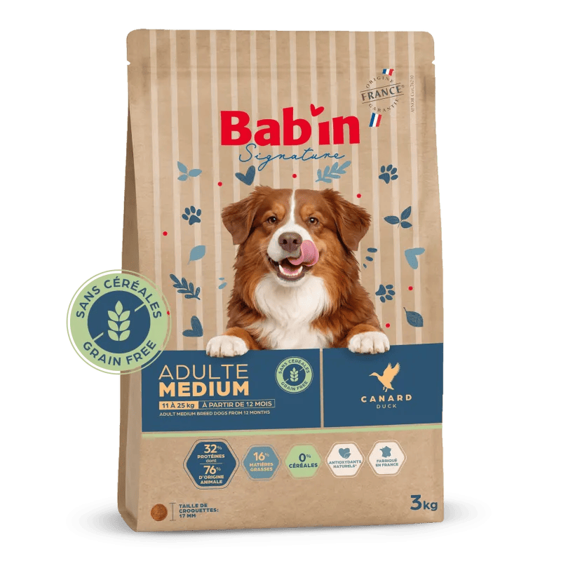Bab'in Adulte Medium Sans Céréales - Canard