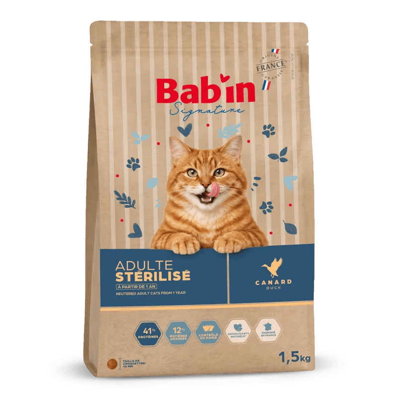 Bab'in Chat Adulte stérilisé - Canard