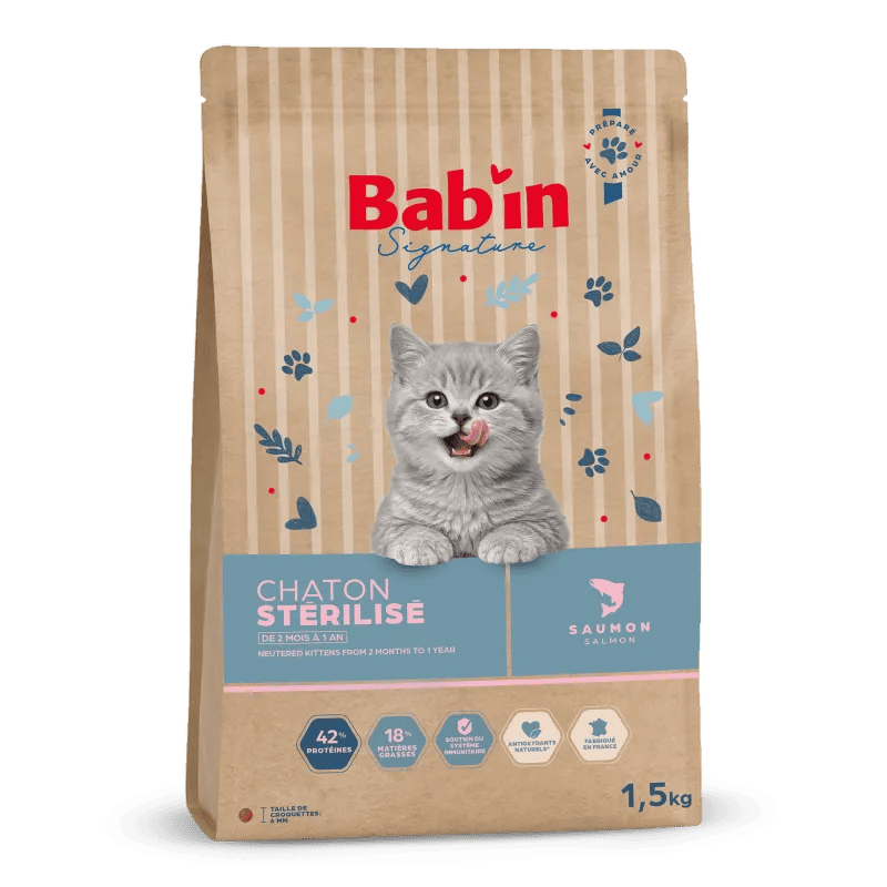 Bab'in Chaton Stérilisé - Saumon