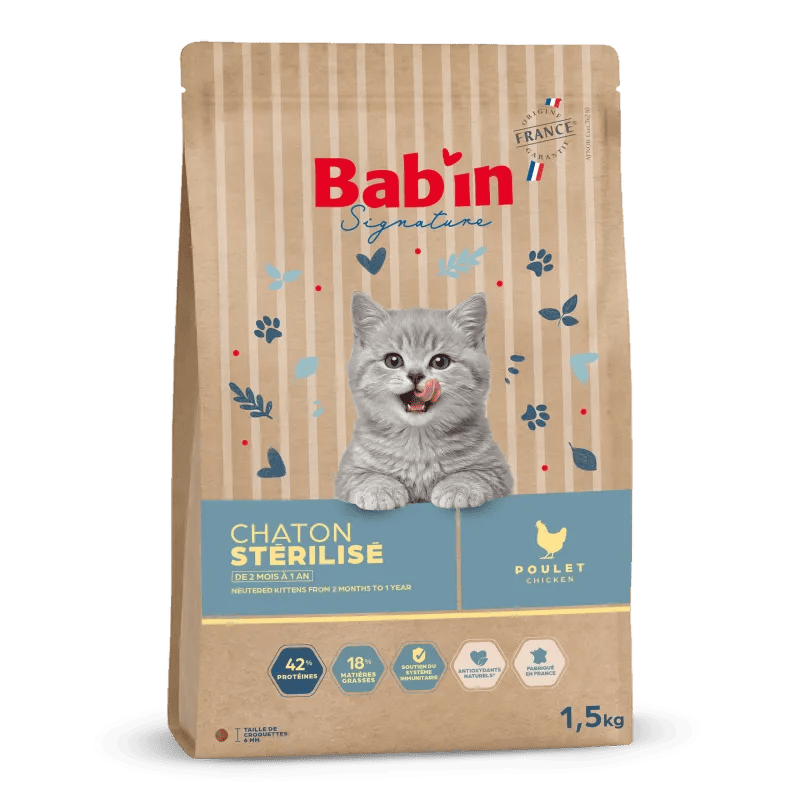 Bab'in Chaton Stérilisé - Poulet
