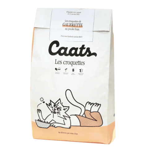 Caats Croquettes Chat Sénior Sans Céréales au Poulet Frais