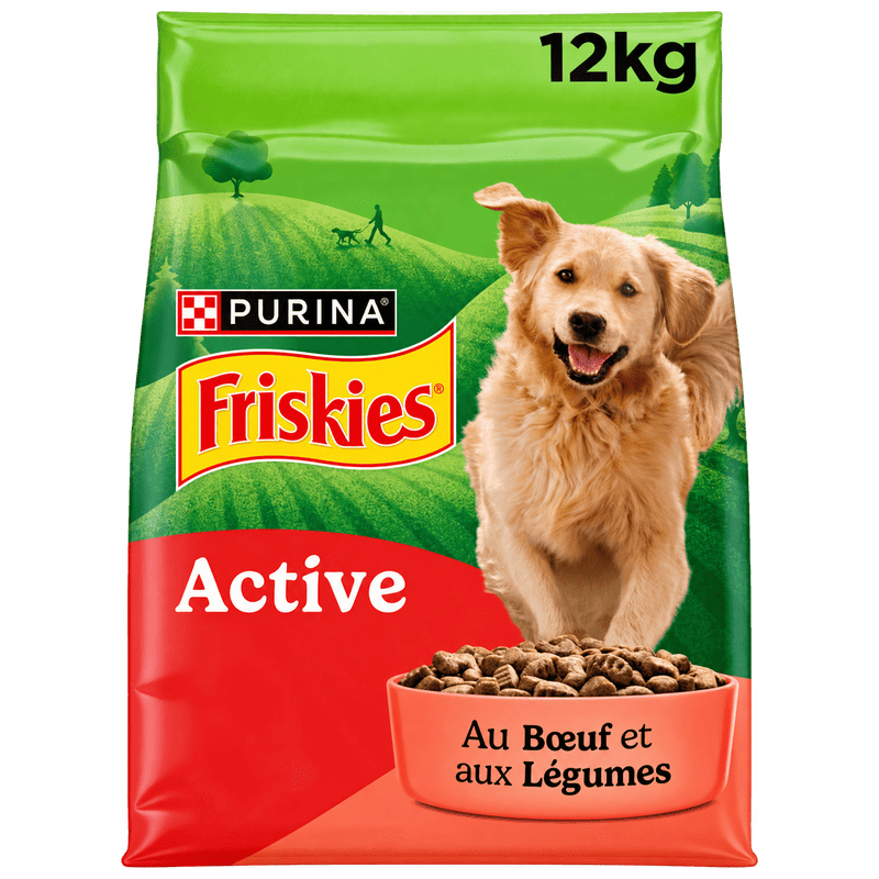 Friskies Active au bœuf pour chien adulte
