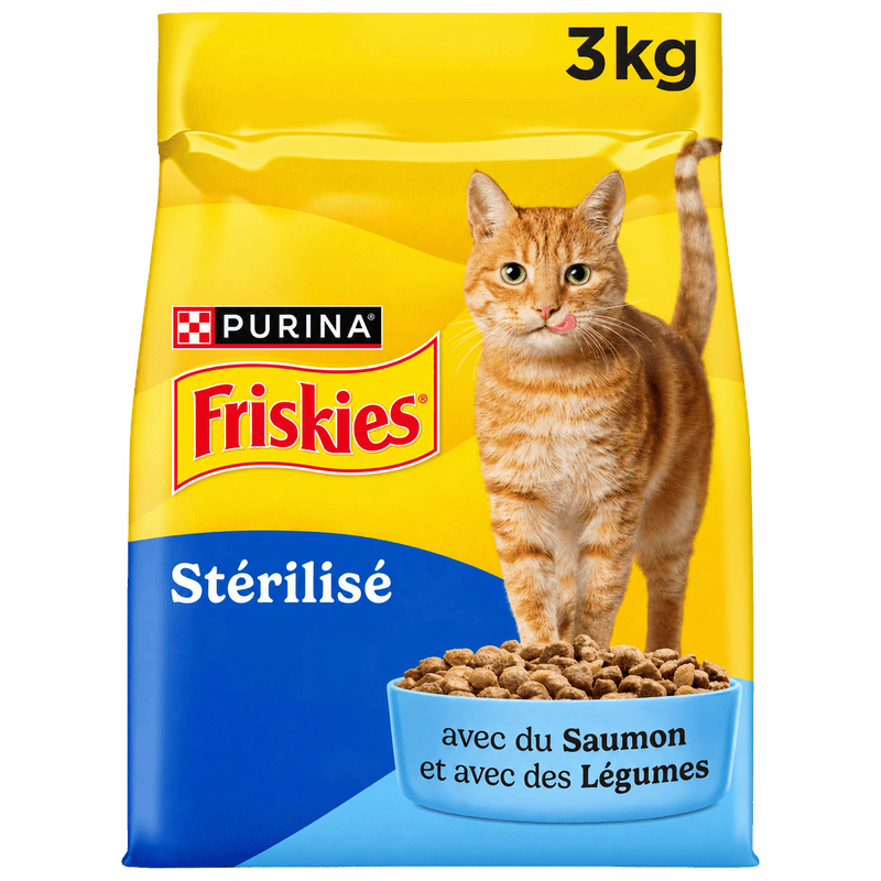 Friskies croquettes pour chats stérilisés au Saumon aux Légumes