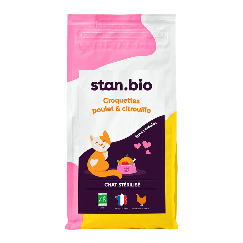 Stan.bio Croquettes Poulet & Citrouille - Chat Stérilisé