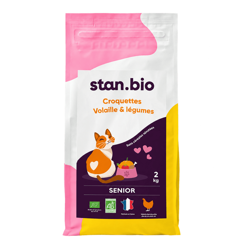 Stan.bio Croquettes Volaille & Légumes - Chat Sénior