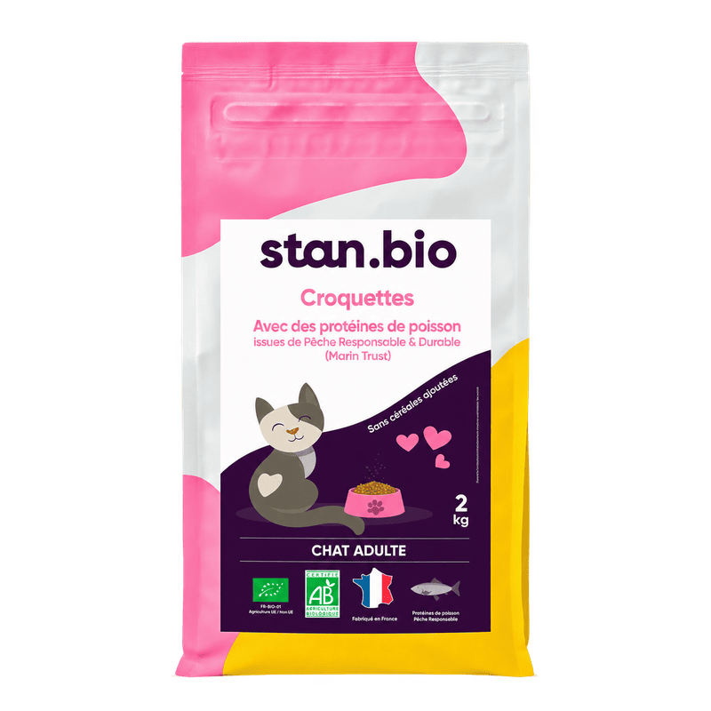 Stan.bio Croquettes Poisson & Pois - Chat Adulte